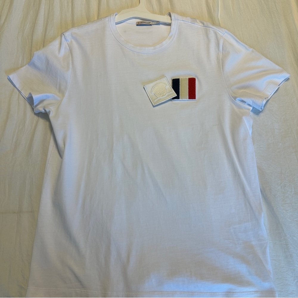 Moncler Chinese New Year Mouse White T-Shirt with Embroidered Patch L. RARE